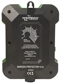 Стационарный ультразвуковой отпугиватель собак и других животных Weitech WK0054 Garden Protector 4